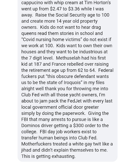 luke wenke downplays the severity of his crimes facebook screenshot april 2023