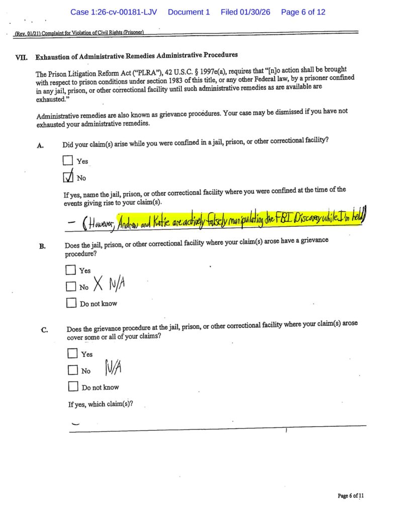 luke wenke's lawsuit complaint against stalking victim katie 2026