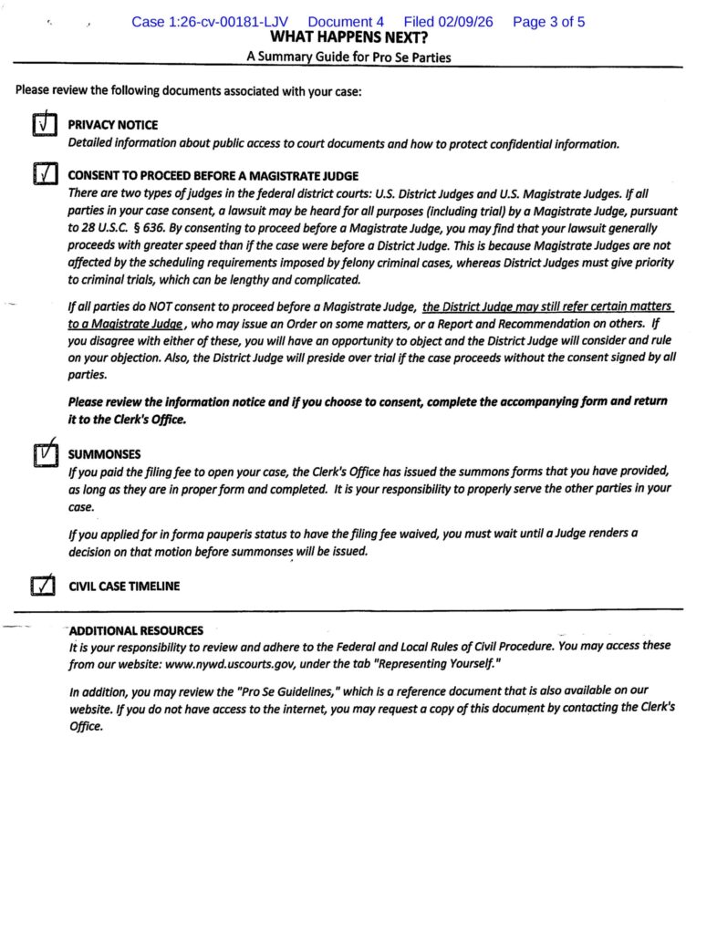 a letter from luke wenke to the court about stalking victim katie february 2026