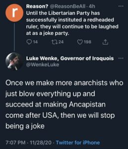 screenshot of luke wenke wanting to bomb buildings 2020