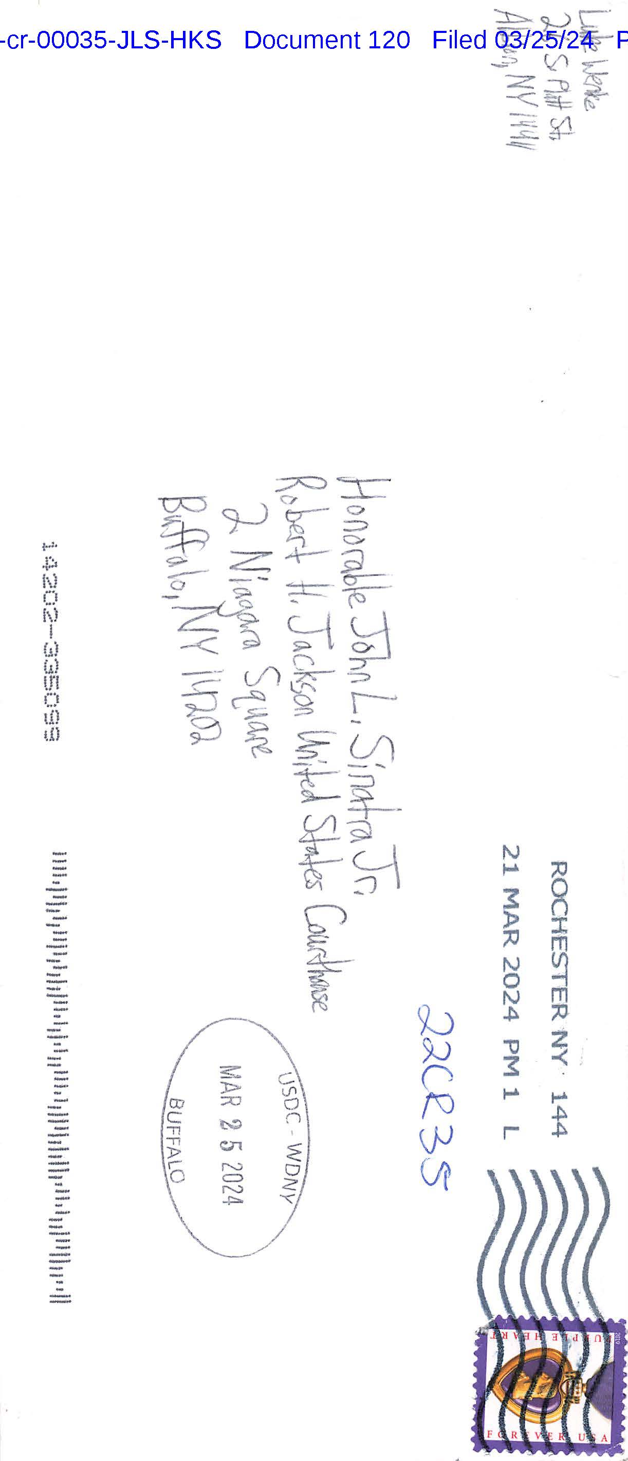 letter from luke wenke to the honorable john l. sinatra jr. march 2024