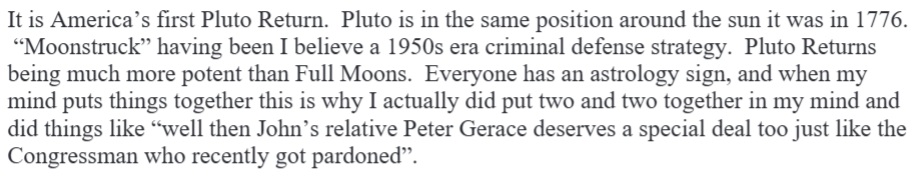 email from luke wenke to judge john sinatra about peter gerace; octrober 2025